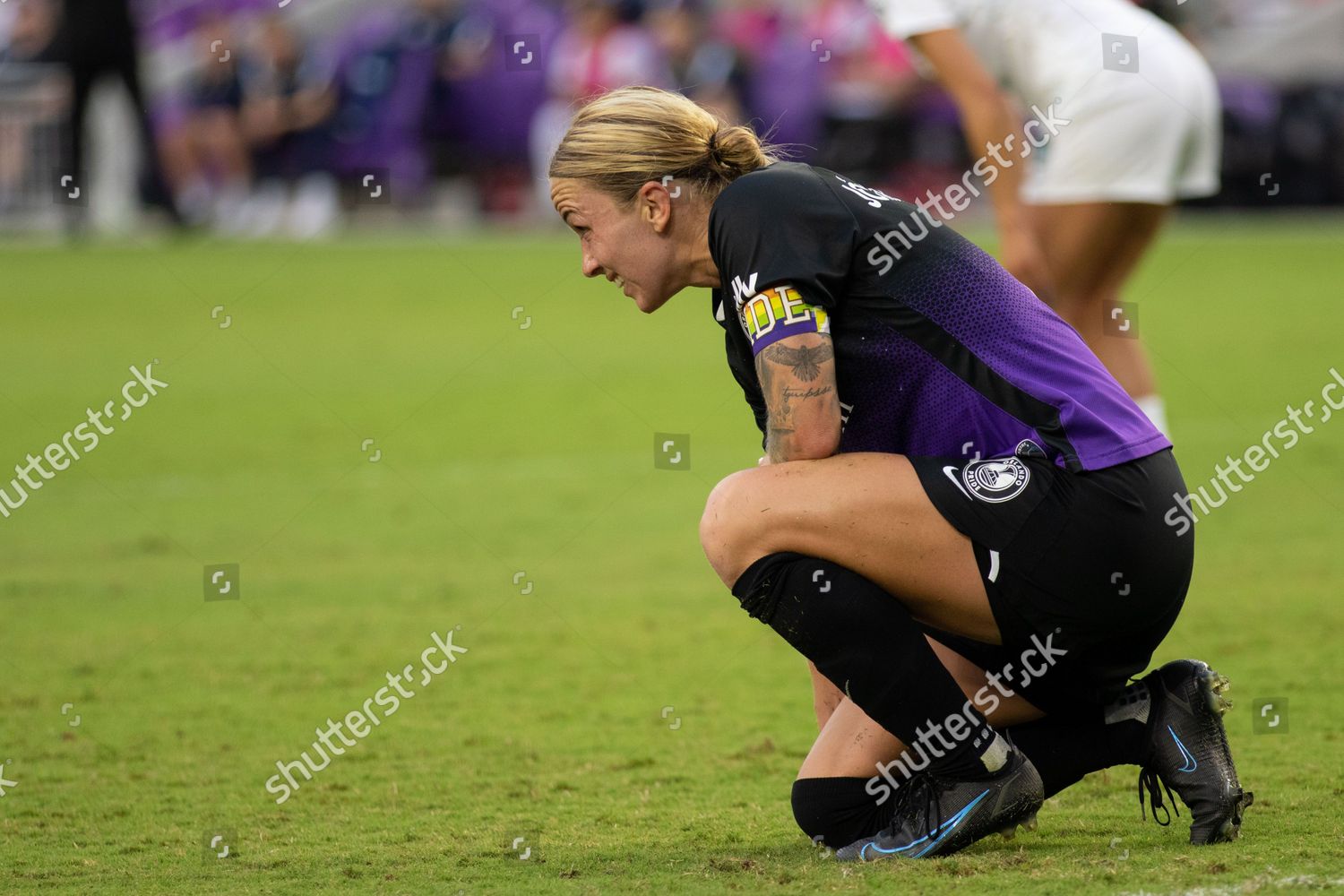 Gunny Jonsdottir 8 Orlando Pride Kneels Editorial Stock Photo - Stock ...