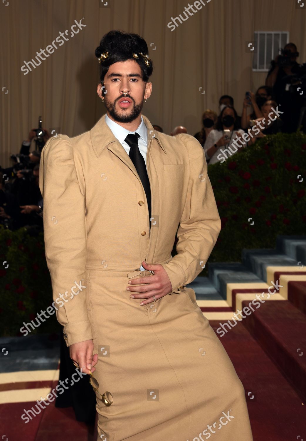 Bad Bunny Attends 2022 Met Gala Editorial Stock Photo Stock Image