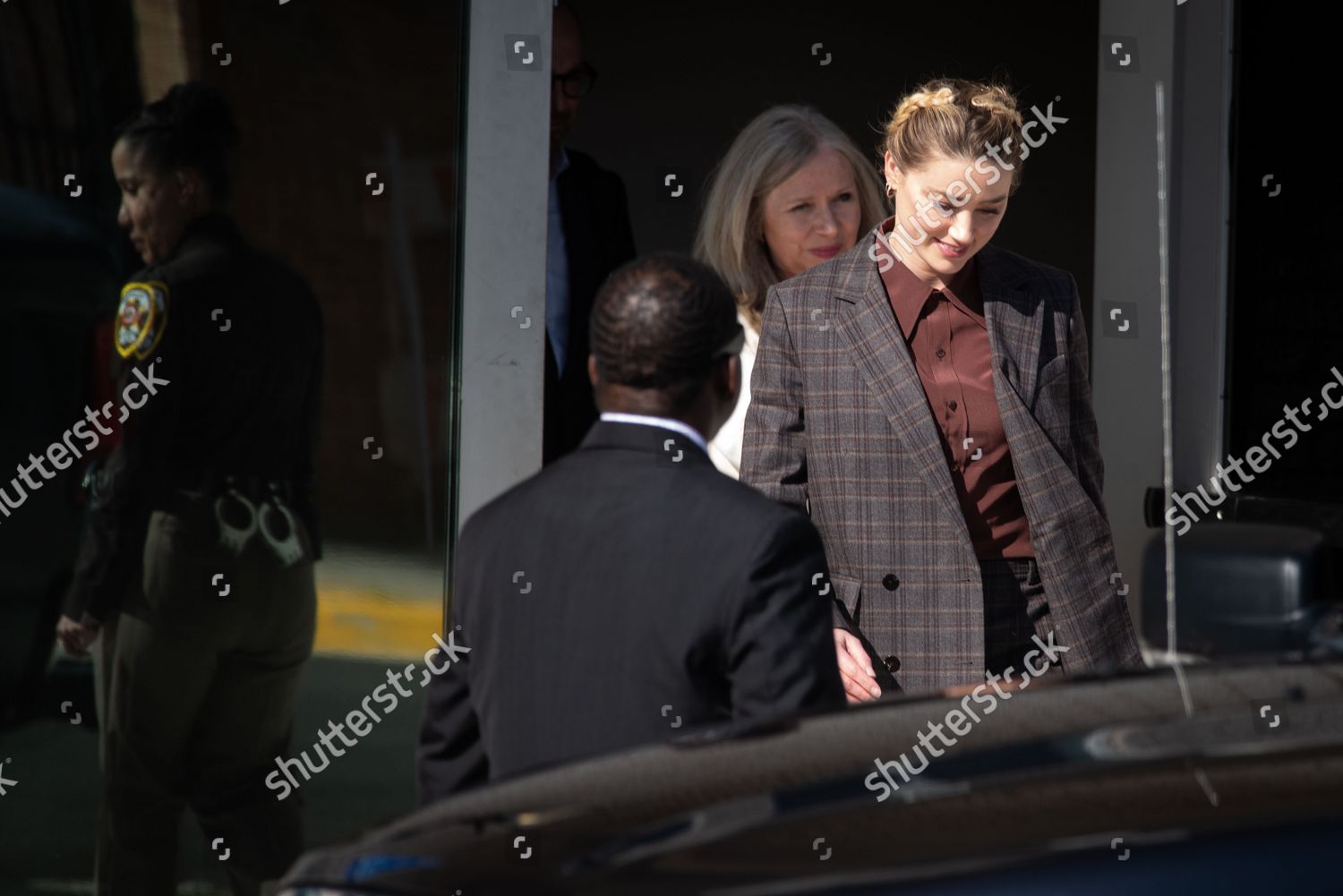 Amber Heard Departs Fairfax County Courthouse Editorial Stock Photo