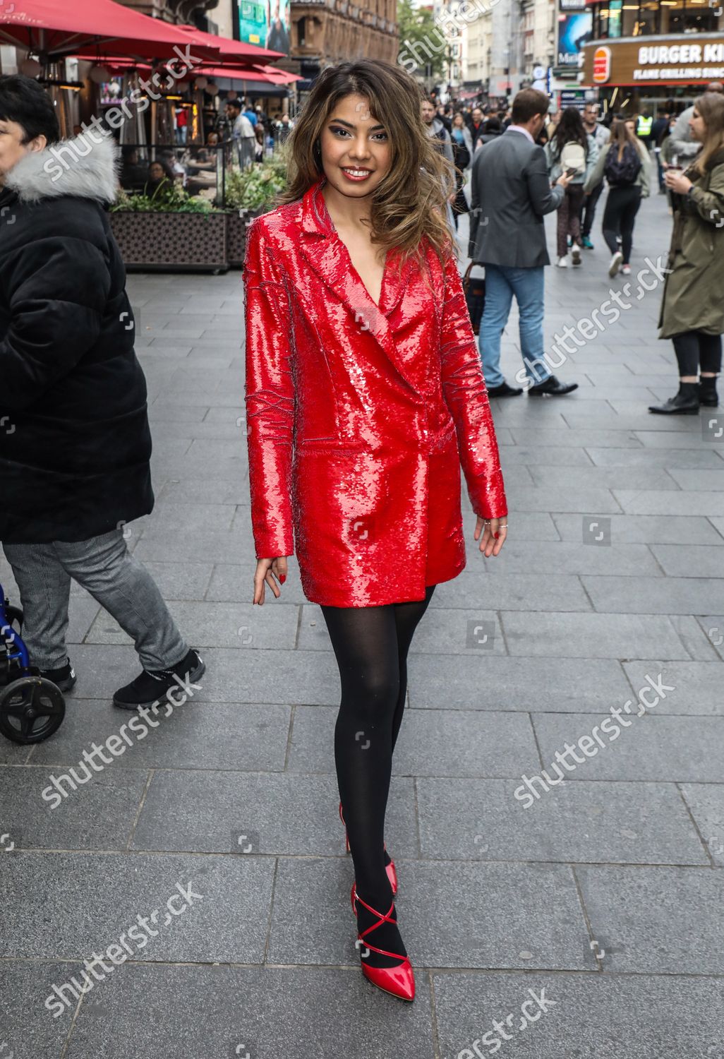 Grecia De La Paz Seen Arriving Editorial Stock Photo - Stock Image