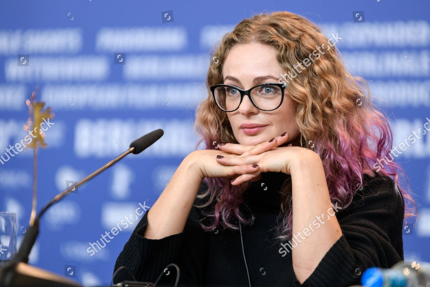 Actress Olga Shkabarnya Press Conference Film Editorial Stock Photo