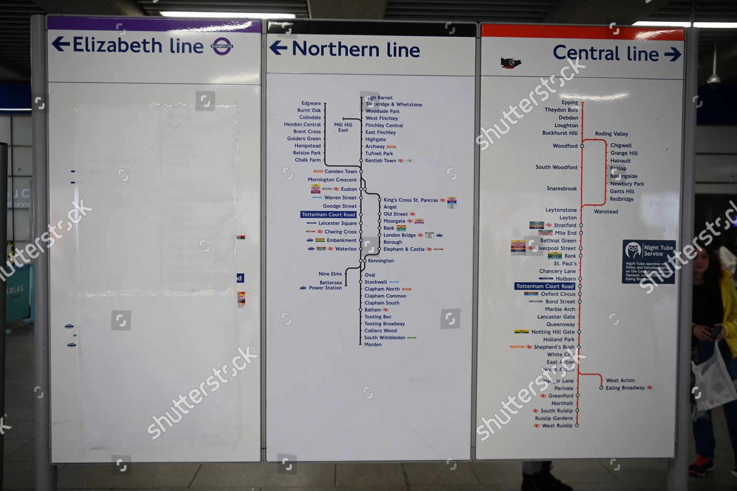 Elizabeth Line Listed On London Underground Editorial Stock Photo ...