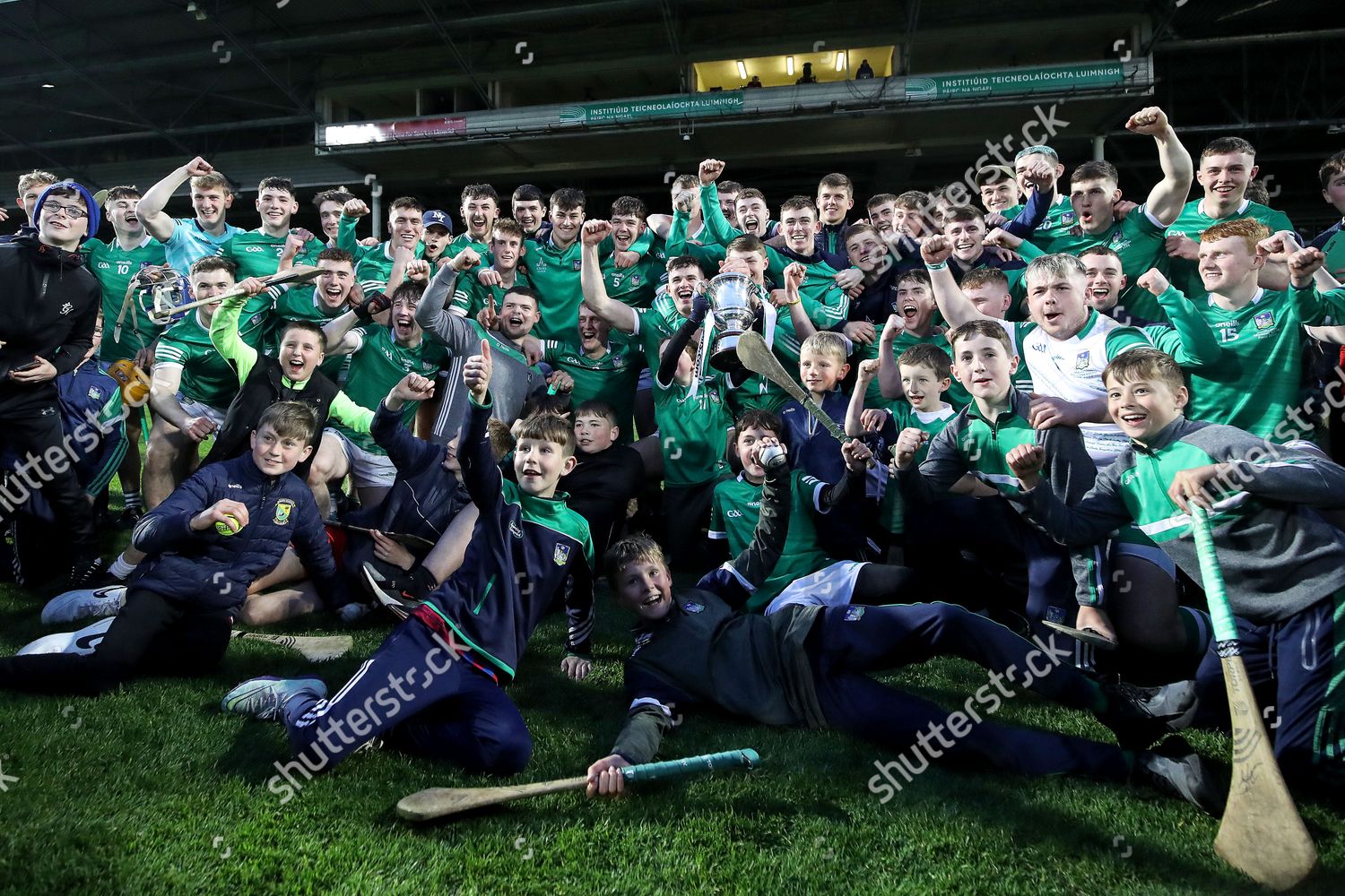 Limerick Vs Tipperary Limerick Celebrate Trophy Editorial Stock Photo