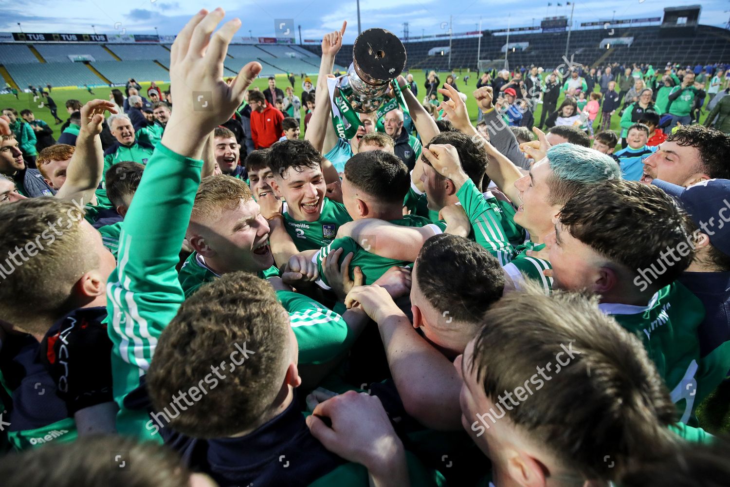 Limerick Vs Tipperary Limerick Celebrate Trophy Editorial Stock Photo