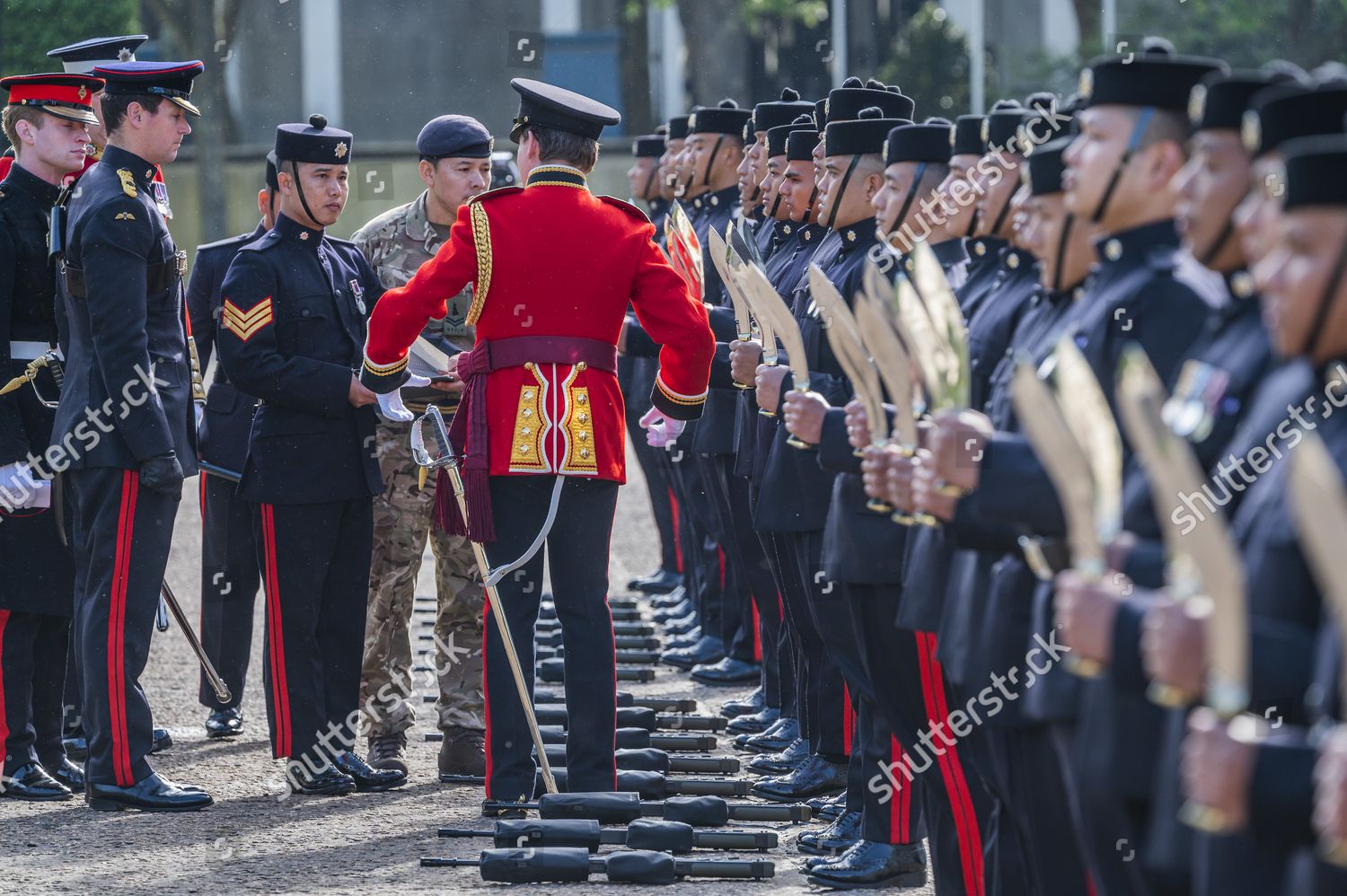 Khukuris Drawn Inspected Soldiers 1 Squadron Editorial Stock Photo ...