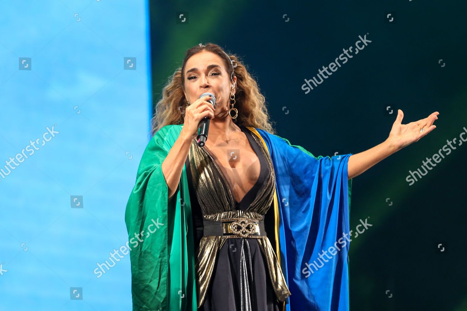 Brazilian Singer Daniela Mercury During 1st Editorial Stock Photo