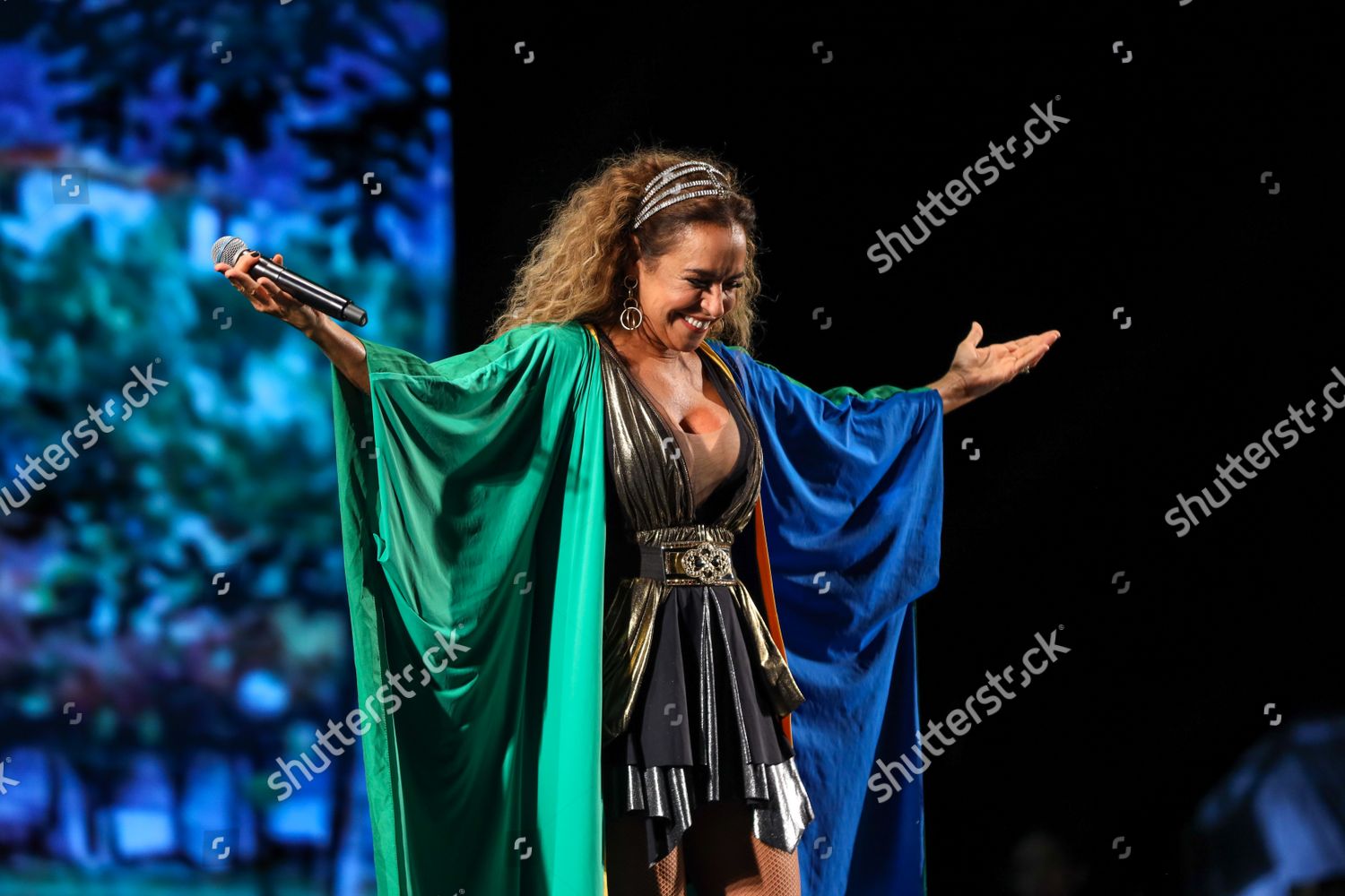 Brazilian Singer Daniela Mercury During 1st Editorial Stock Photo