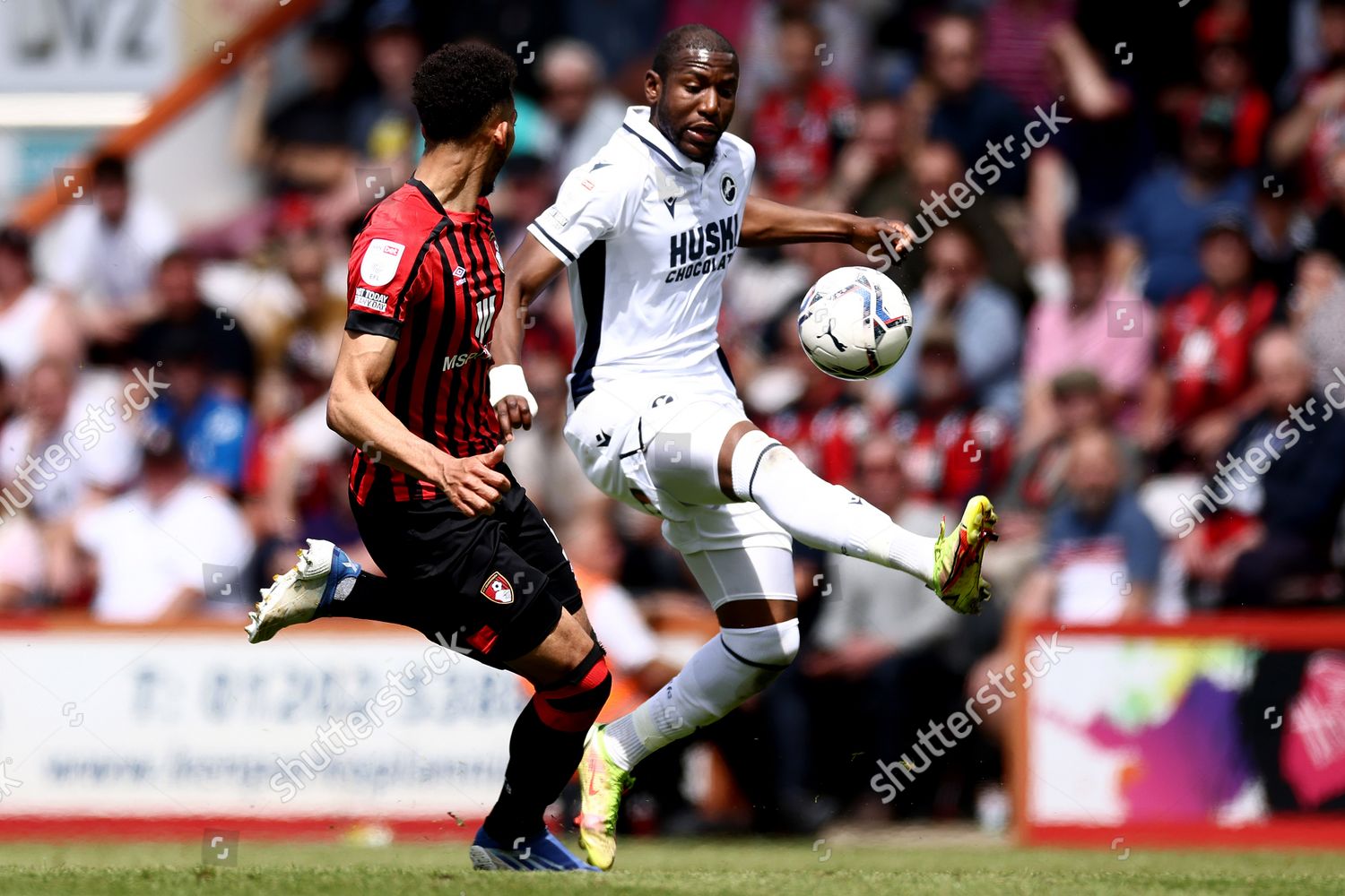 Benik Afobe Millwall Lloyd Kelly Bournemouth Editorial Stock Photo ...