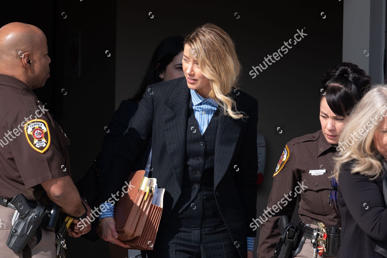 Amber Heard Departs Fairfax County Courthouse Editorial Stock Photo