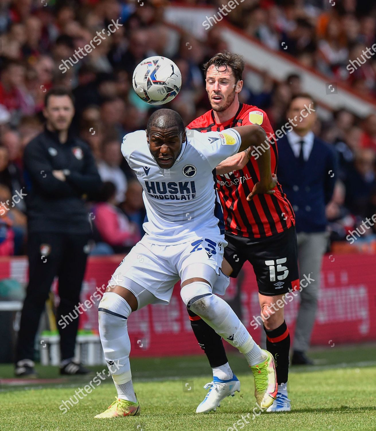 Benik Afobe 23 Millwall Battles Possession Editorial Stock Photo ...