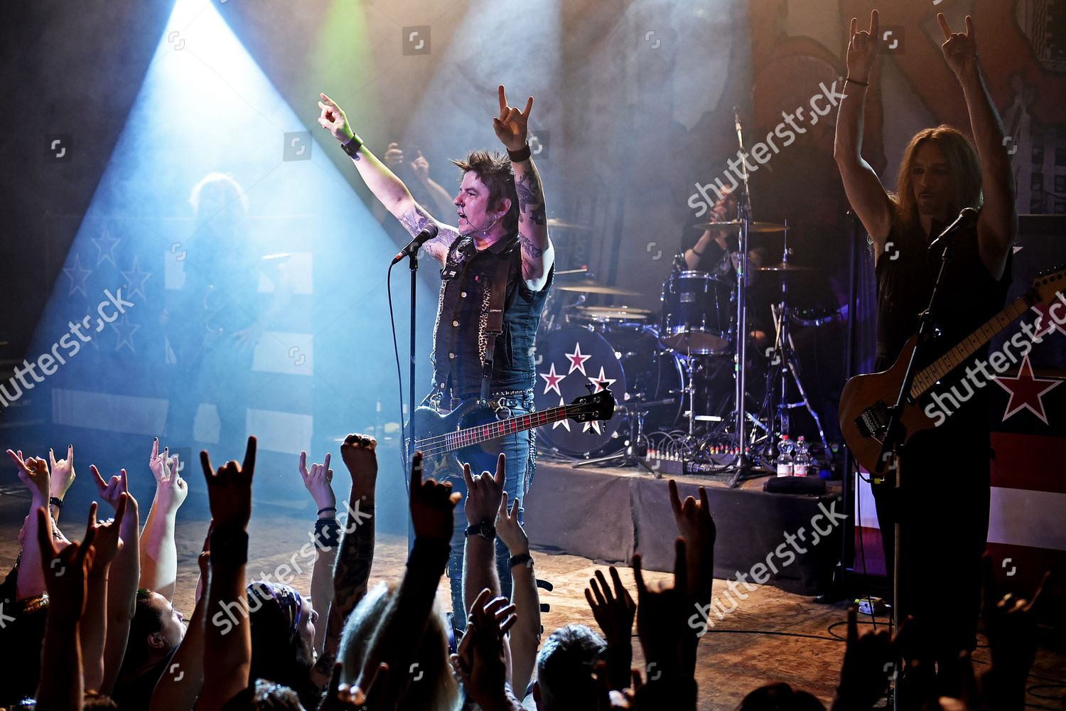 Skid Row Vocalist Zp Theart Guitarists Editorial Stock Photo Stock