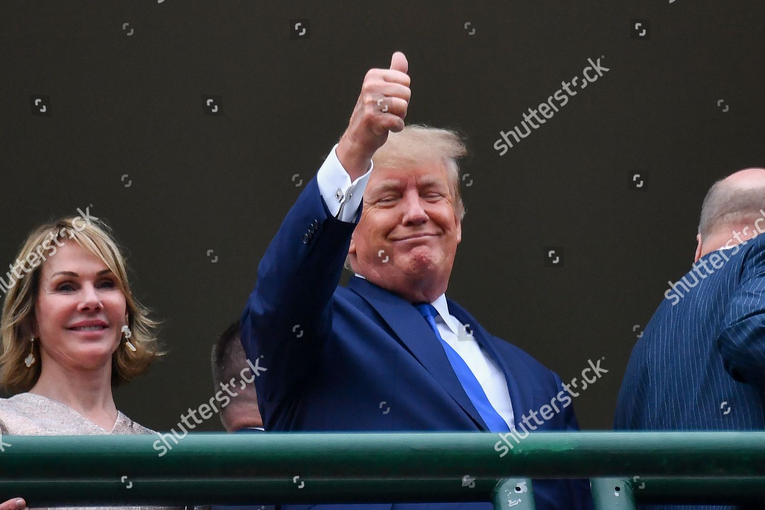 Former President Donald Trump Attends 148th Editorial Stock Photo