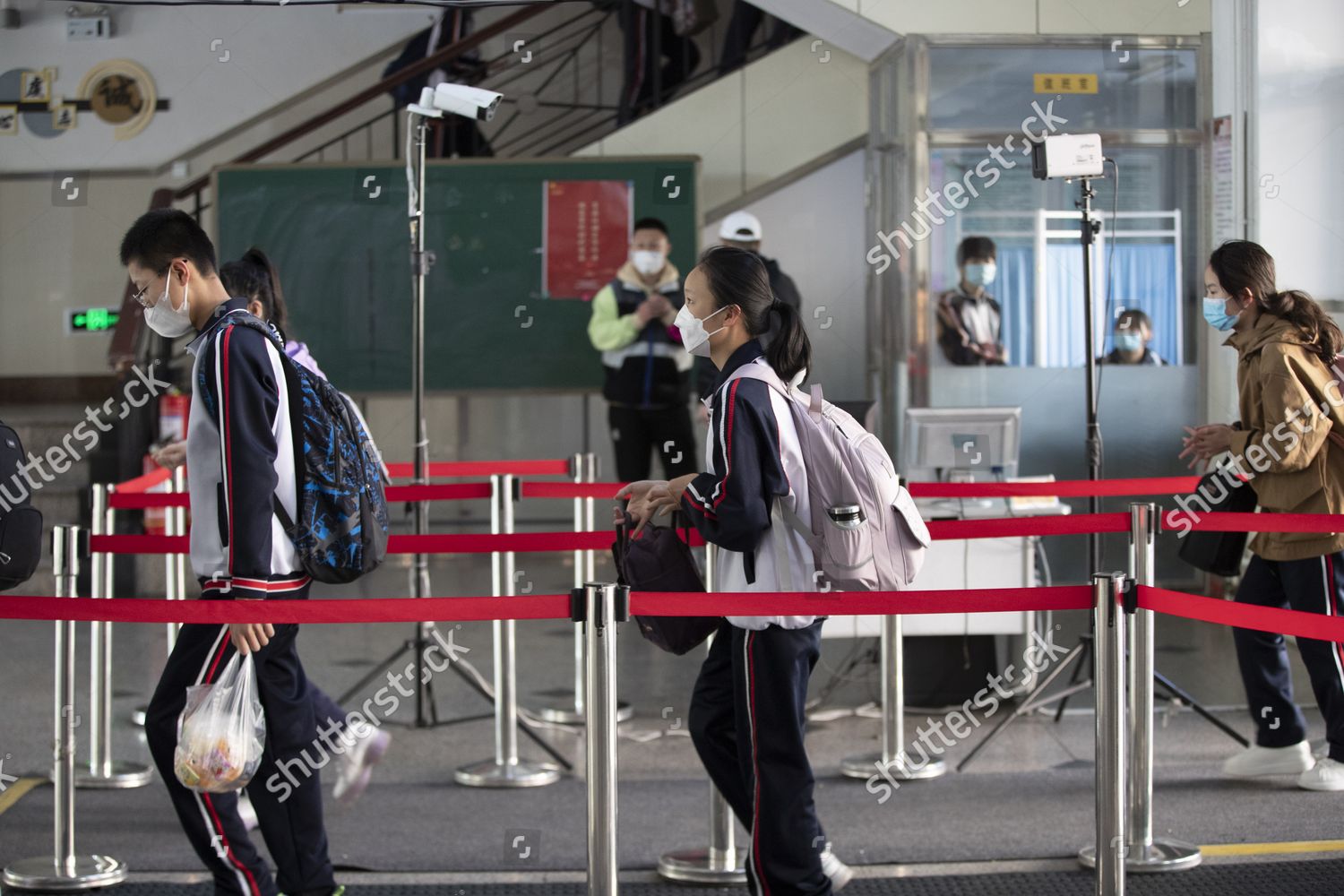 Students Line Enter Teaching Building No Editorial Stock Photo - Stock ...
