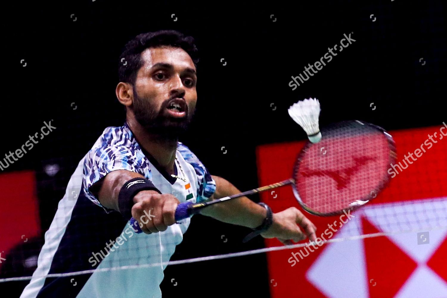 Prannoy Hs India Action During Mens Editorial Stock Photo