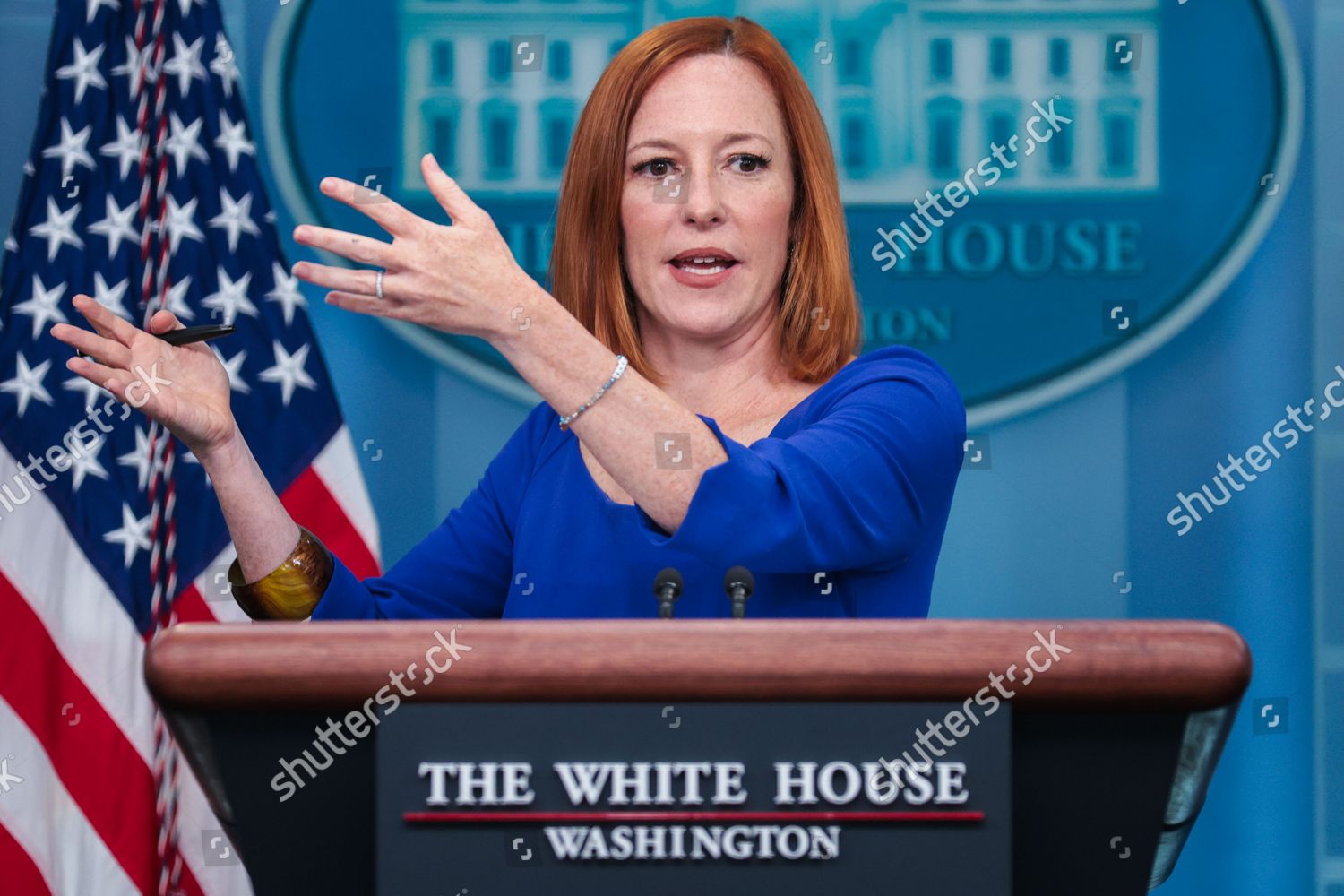 Jen Psaki Conducts Her Final Briefing Editorial Stock Photo - Stock ...