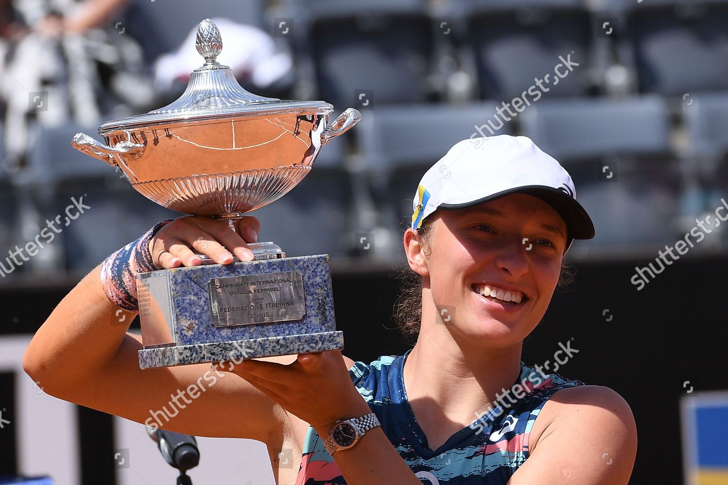 Iga Swiatek Rises Trophy During Internazionali Editorial Stock Photo ...