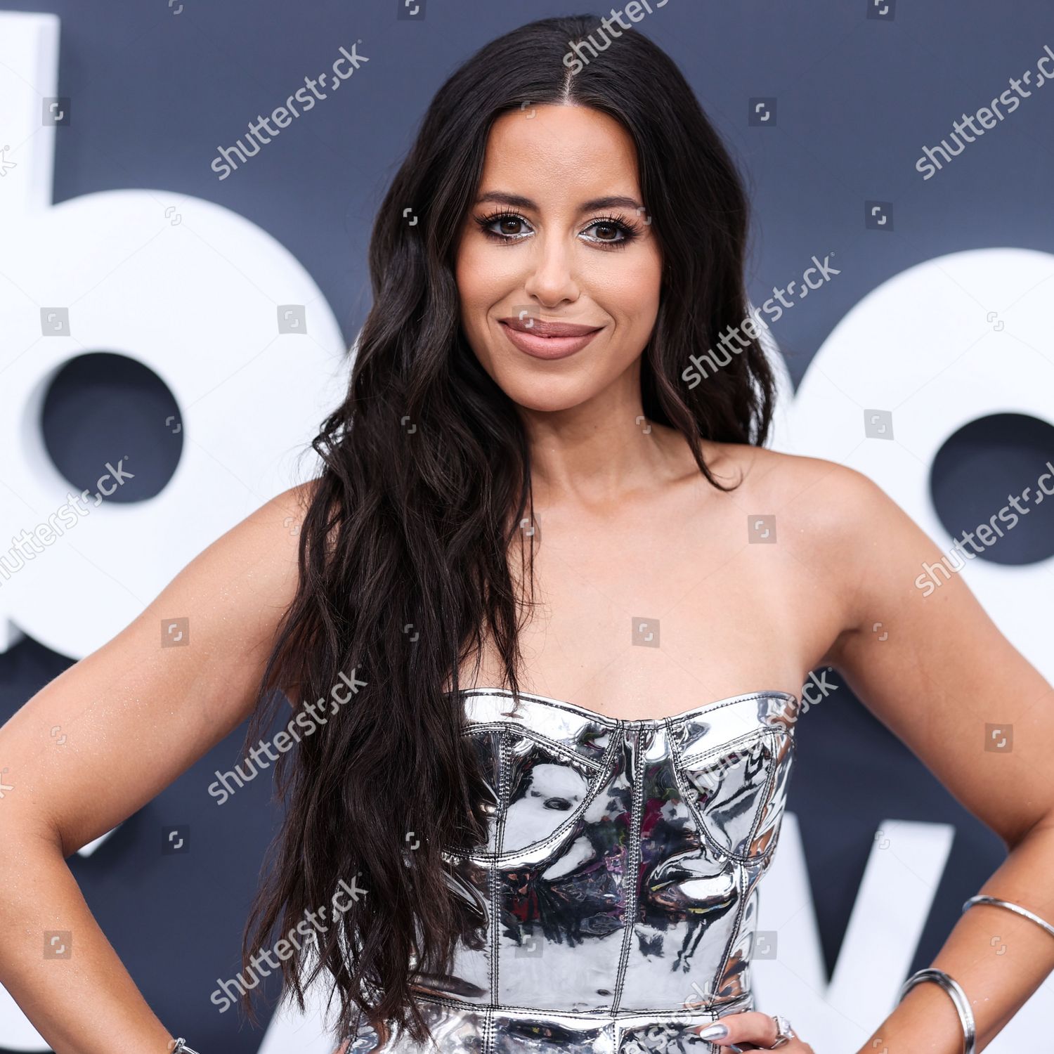 Naz Perez Arrives 2022 Billboard Music Editorial Stock Photo - Stock