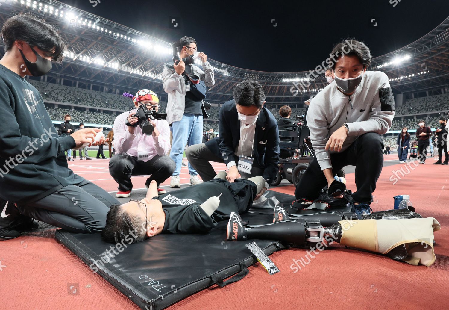 JAPANESE SPORTS WRITER BORN WITHOUT ARMS Editorial Stock Photo 