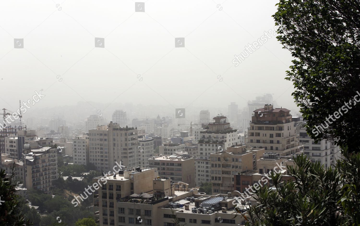 Smog Obscures Skyline Capital City Tehran Editorial Stock Photo - Stock ...