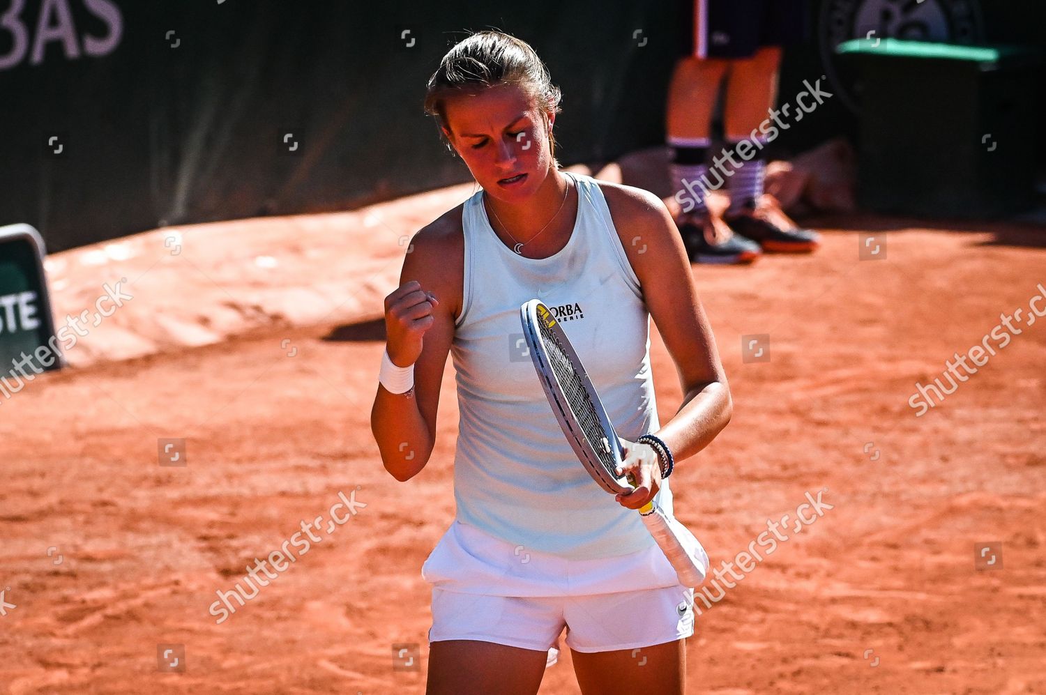 Selena Janicijevic France Celebrates His Point Editorial Stock Photo