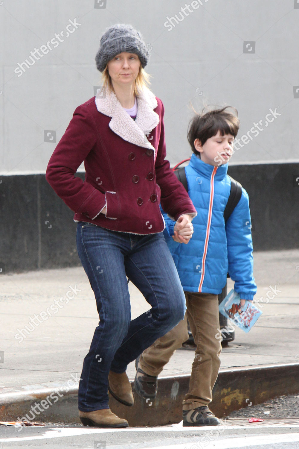 Cynthia Nixon Her Son Charles Ezekial Editorial Stock Photo Stock