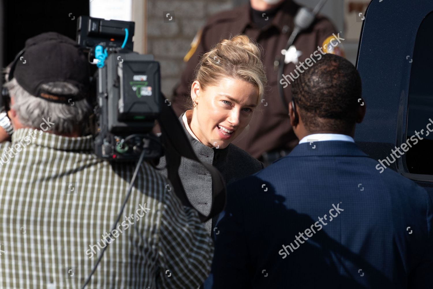 Amber Heard Departs Fairfax County Courthouse Editorial Stock Photo