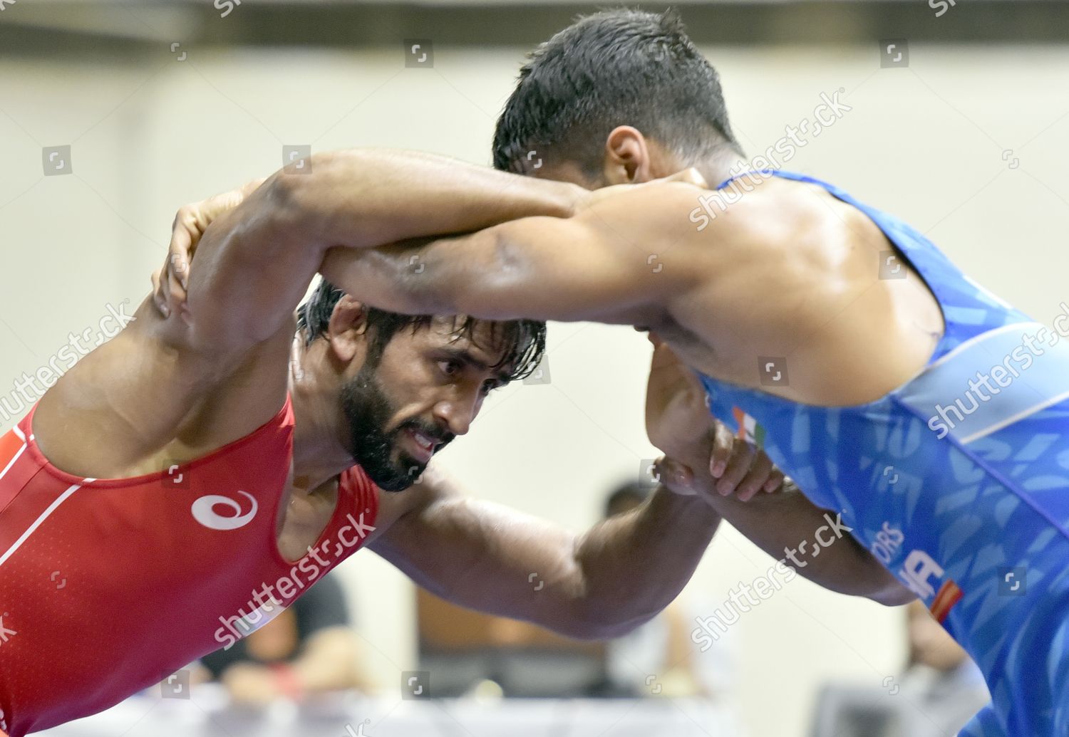 Wrestler Bajrang Punia Red Action During Editorial Stock Photo - Stock ...