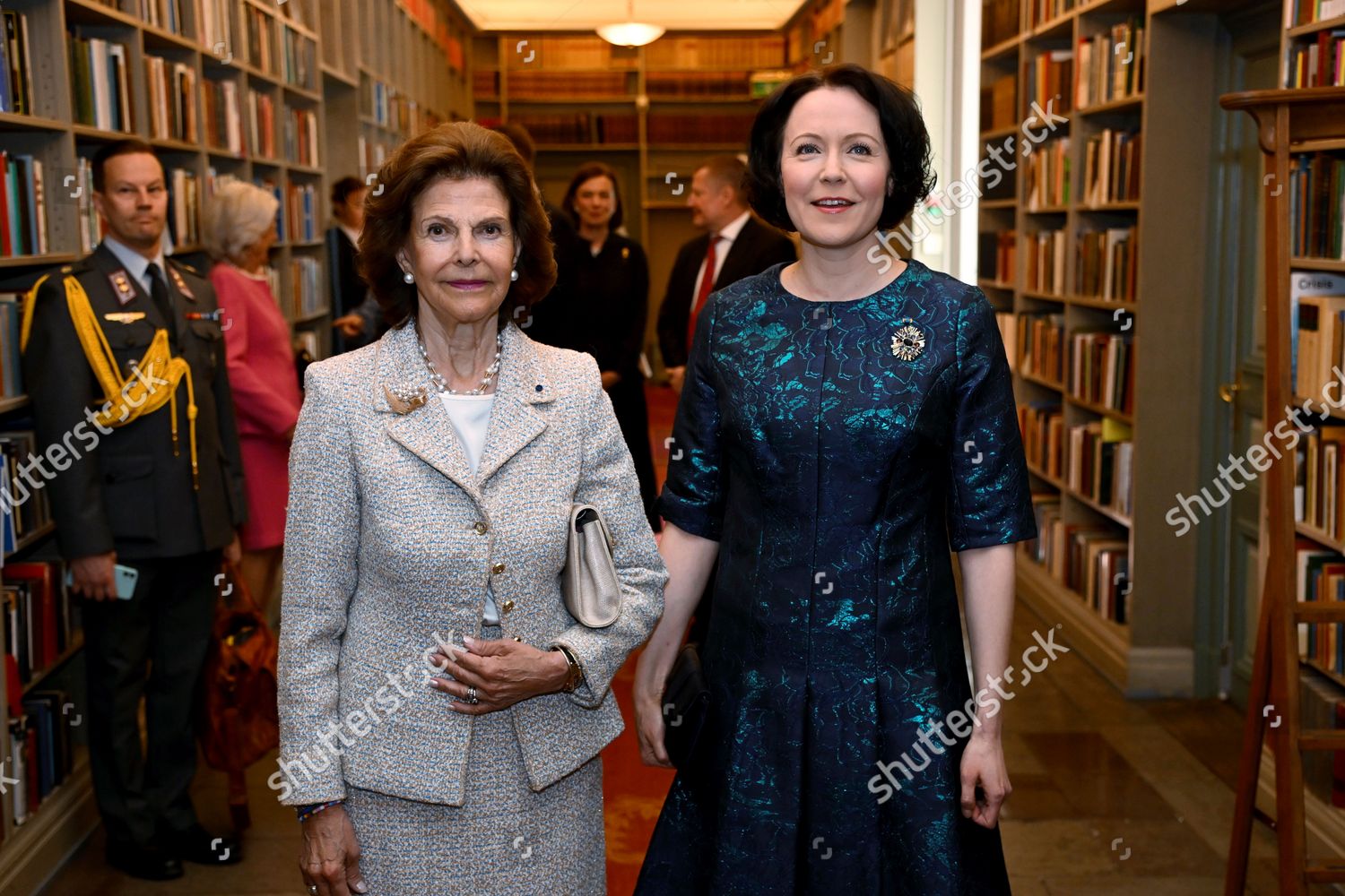 Mrs Jenni Haukio Queen Silvia Visit Editorial Stock Photo - Stock Image ...