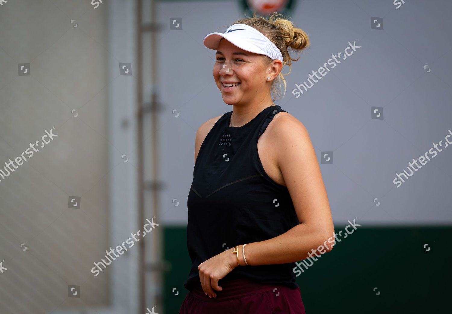 Amanda Anisimova United States During Practice Editorial Stock Photo