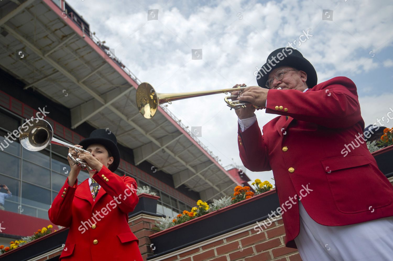 Bugle Players Play Call Post During Editorial Stock Photo - Stock Image ...