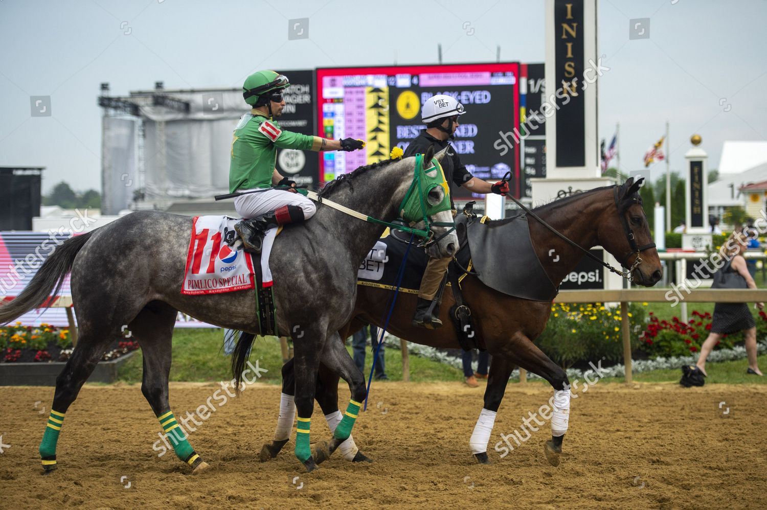 Jockey Ruben Silvera Rides Mohaafeth Around Editorial Stock Photo