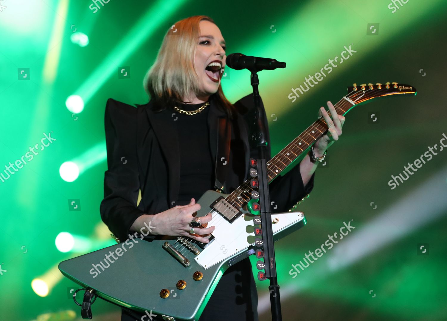 Lead Singer Lzzy Hale Rock Band Editorial Stock Photo - Stock Image ...