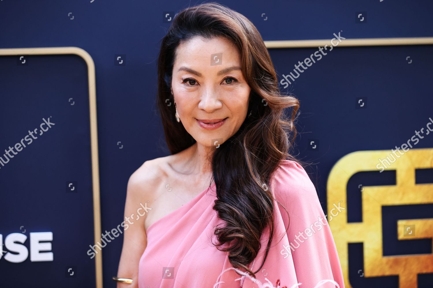 Malaysian Actress Michelle Yeoh Arrives Gold Editorial Stock Photo