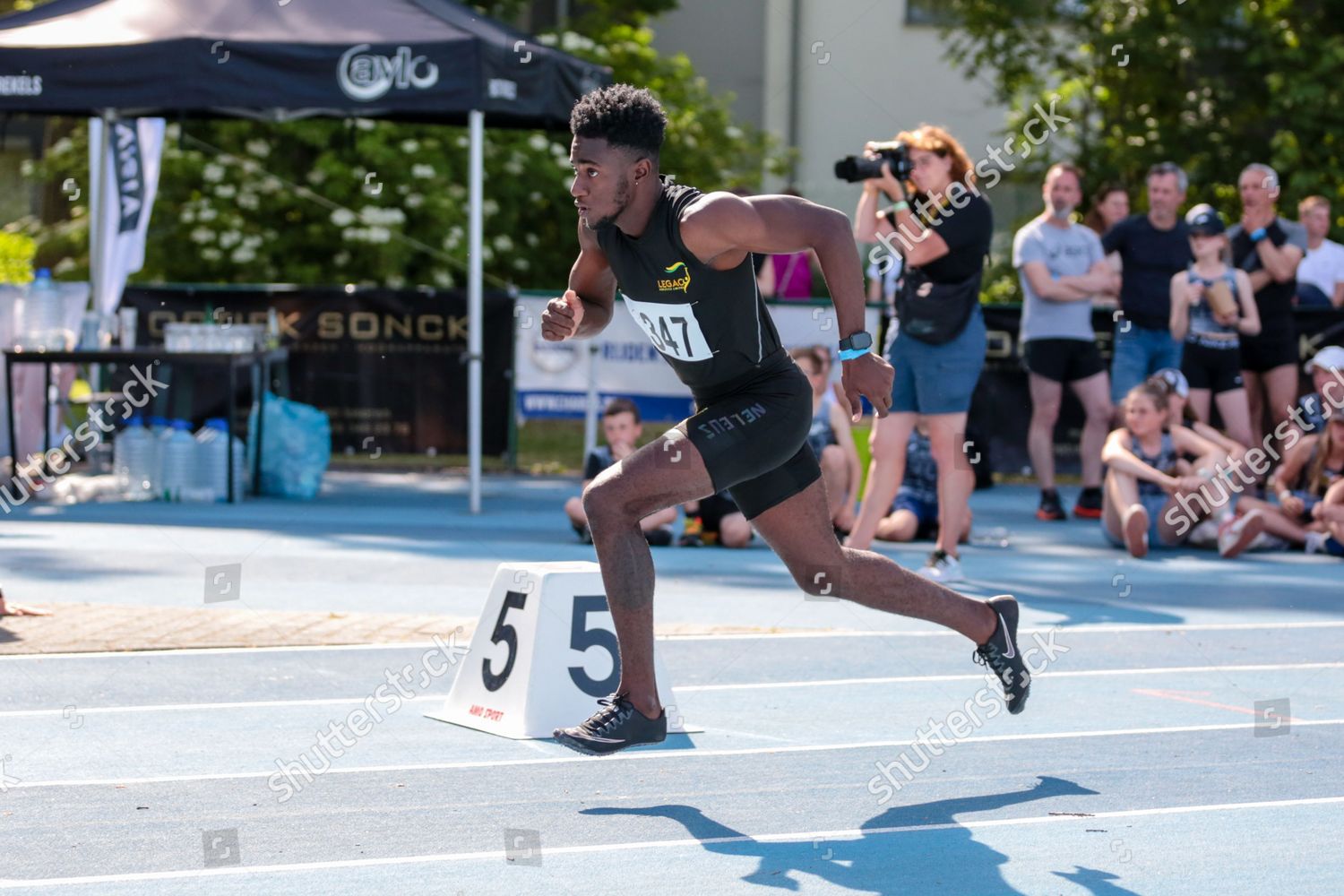 Jamaican Malik Jamesking Pictured Action During Editorial Stock Photo