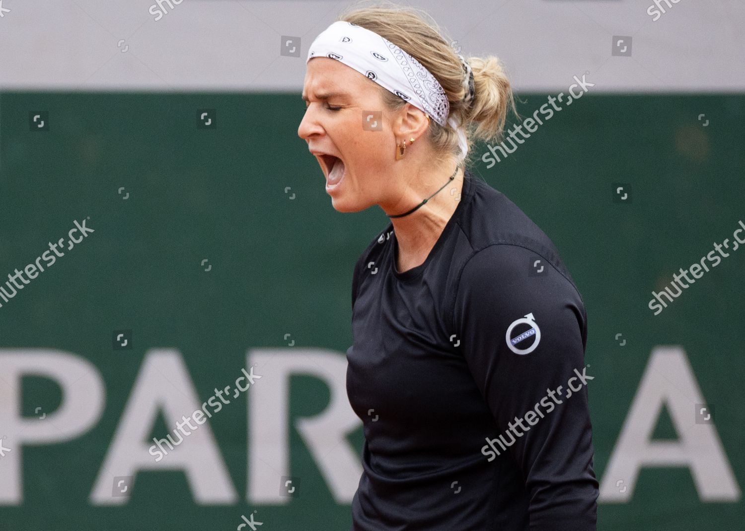Belgian Ysaline Bonaventure Pictured During Tennis Editorial Stock