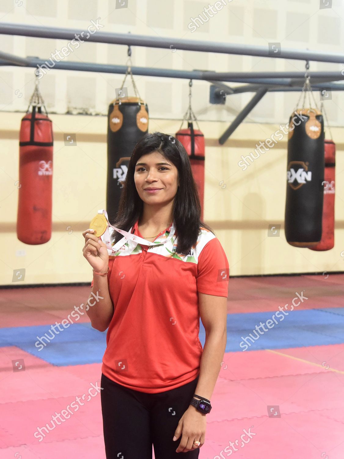 Gold Medalist Boxer Nikhat Zareen Editorial Stock Photo Stock