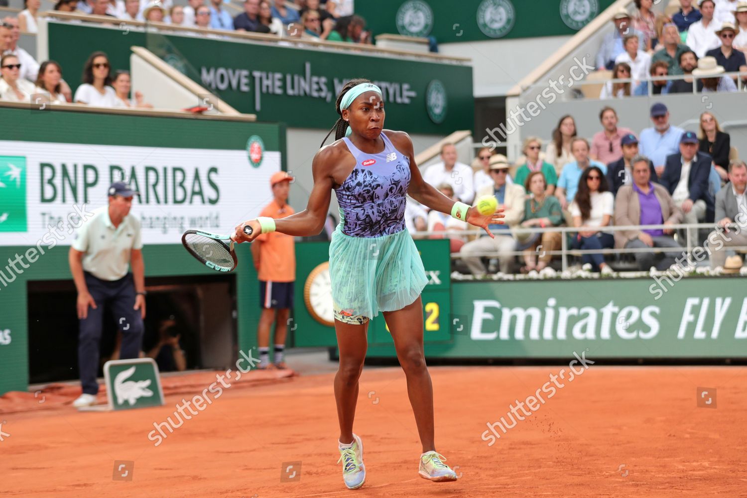 Coco Gauff Usa Plays Forehand Back Editorial Stock Photo Stock Image