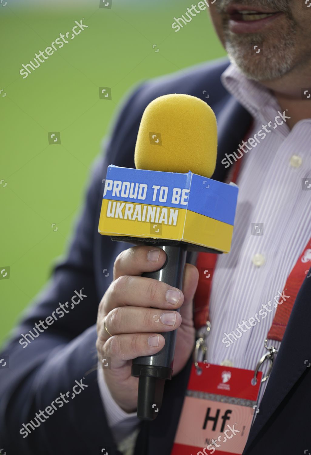 Ukrainian Tv Presenter Holds Microphone Proud Editorial Stock Photo Ukrainian Tv Presenter Holds Microphone Proud Editorial Stock Photo