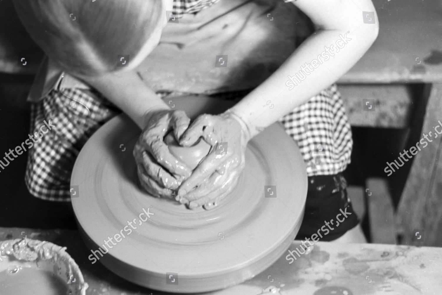 Potter Work Germany 1930s Editorial Stock Photo - Stock Image