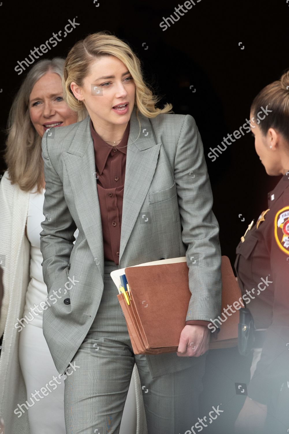 Amber Heard Departs Fairfax County Courthouse Editorial Stock Photo