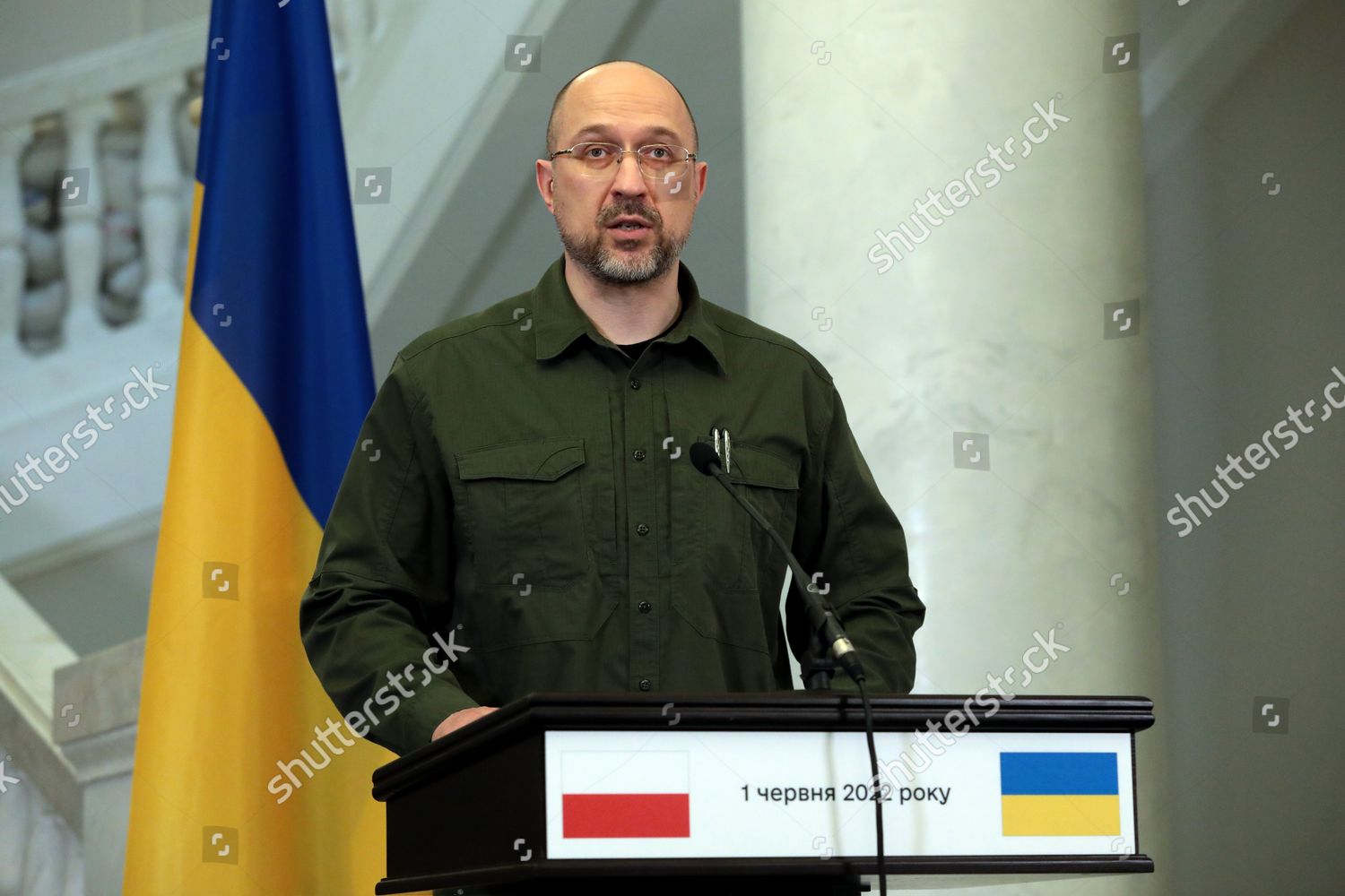 Ukrainian Prime Minister Denys Shmyhal Pictured Editorial Stock Photo 