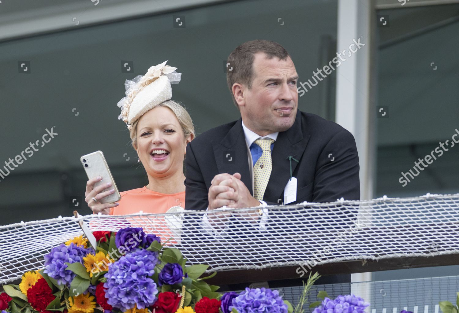 Peter Phillips His New Girlfriend Lindsay Editorial Stock Photo - Stock ...