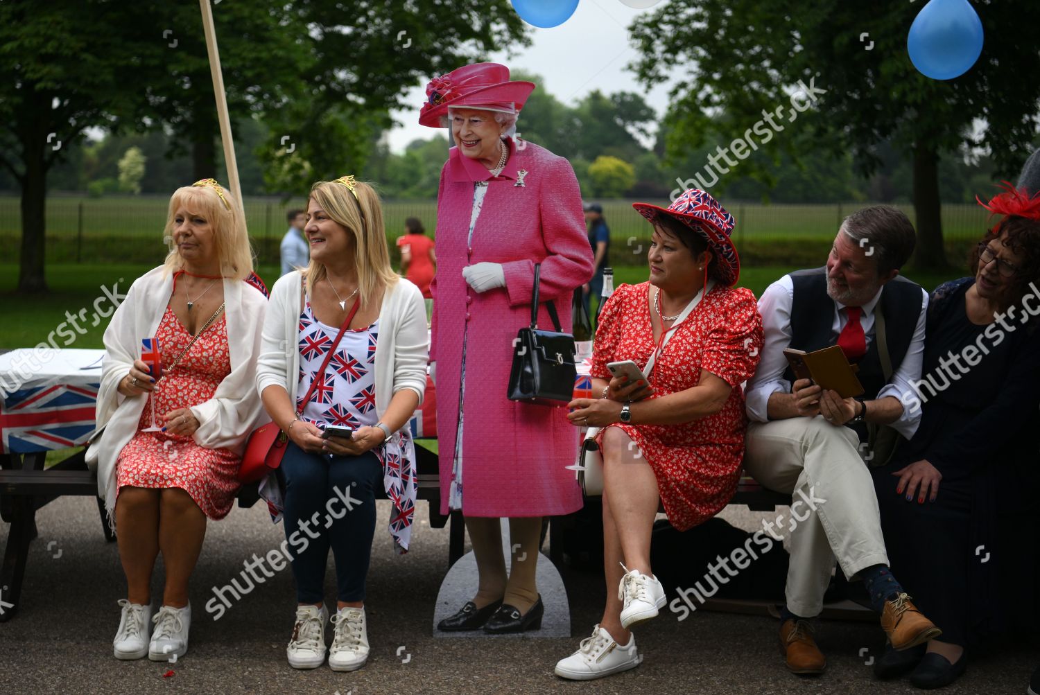 Lifesized Cutout Queen Makes Appearance Big Editorial Stock Photo
