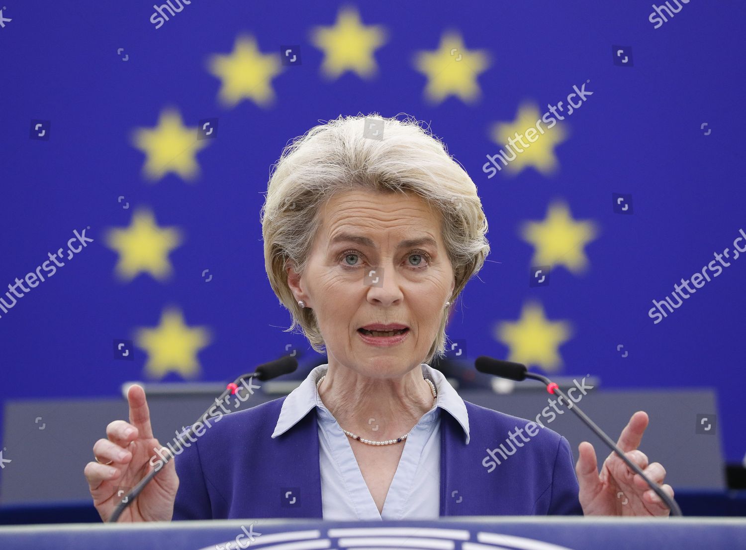 European Commission President Ursula Von Der Editorial Stock Photo 