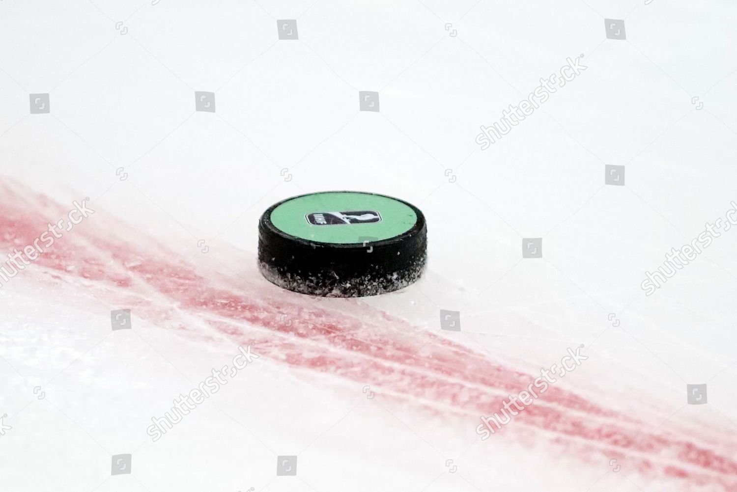 Iihf Puck Seen Before Game Labahn Editorial Stock Photo - Stock Image ...