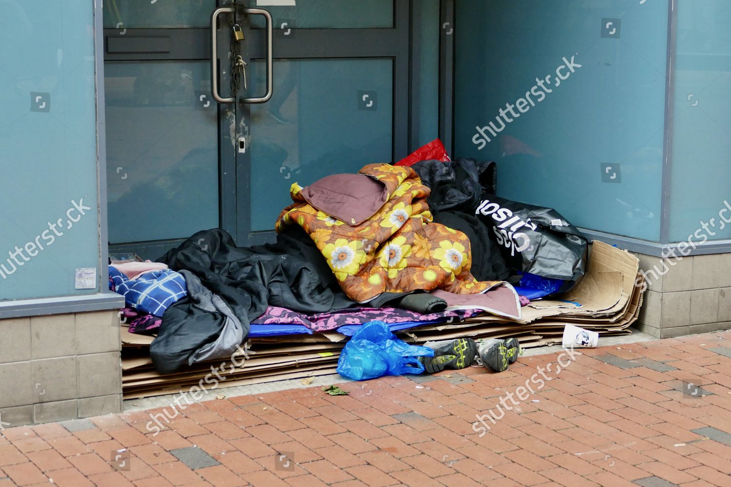 Homeless People Live Outside Doorways Empty Editorial Stock Photo 