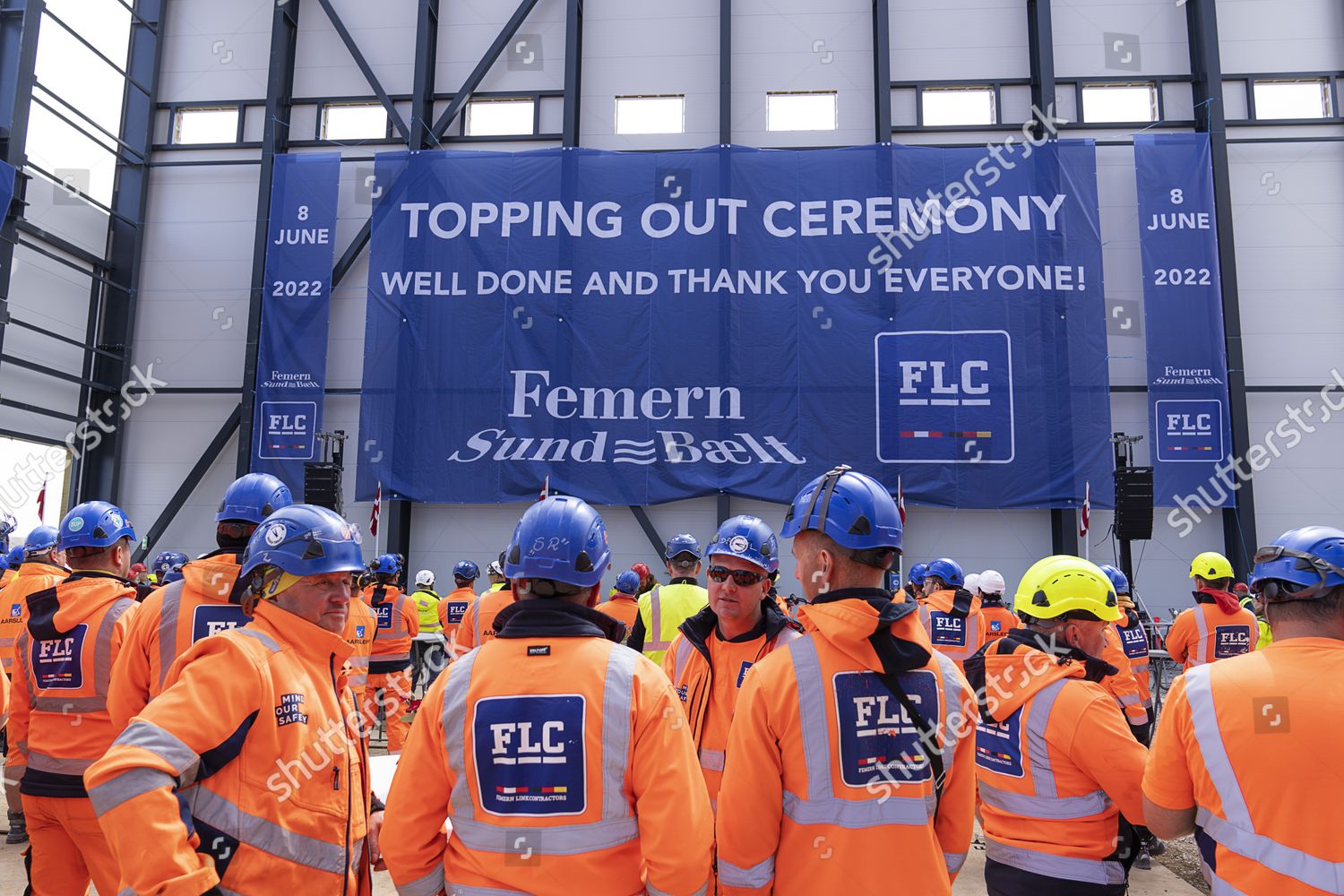 Topping Out Ceremony Construction Tunnel Factory Editorial Stock Photo