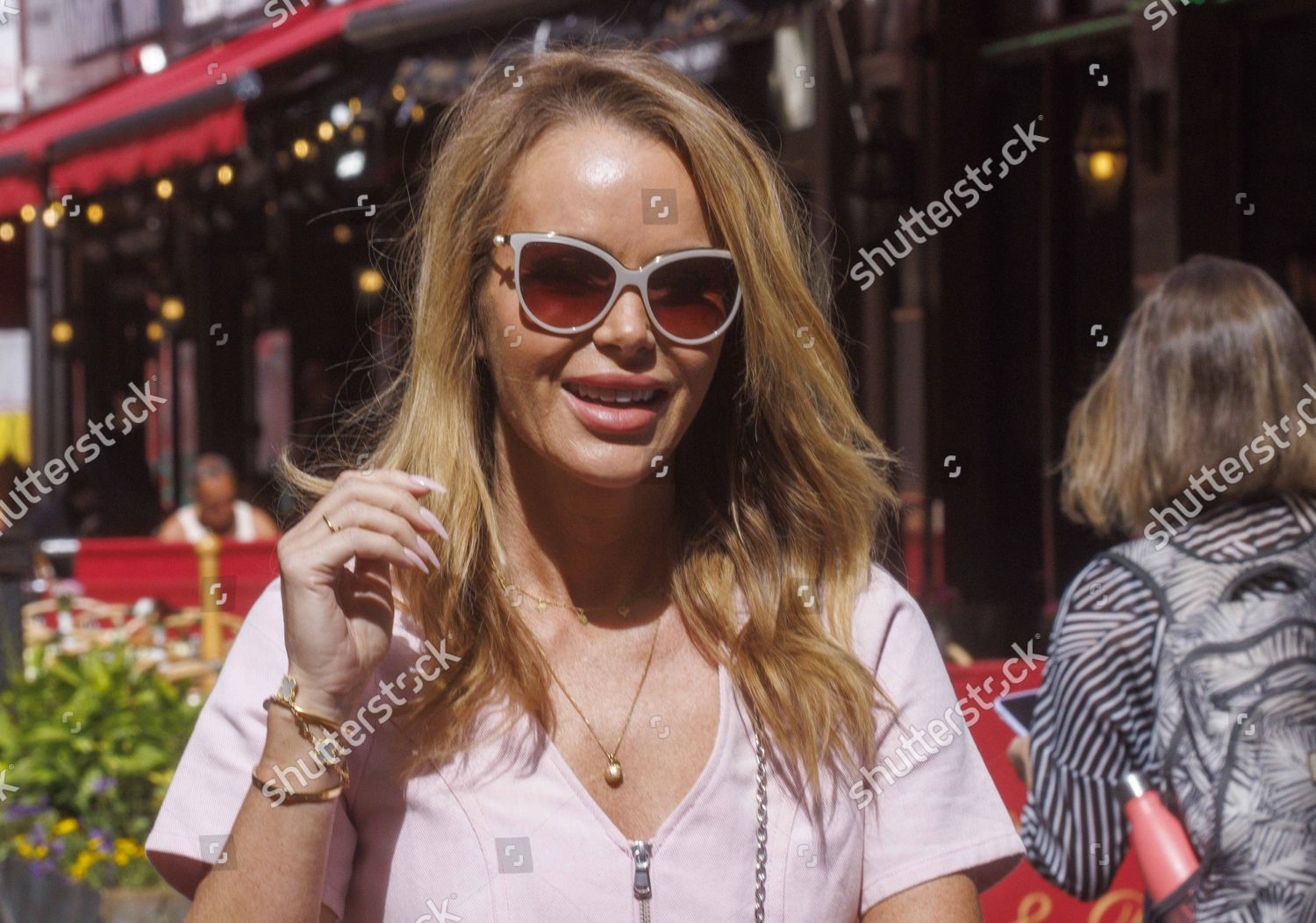 Amanda Holden Leaves Offices Global Radio Editorial Stock Photo - Stock