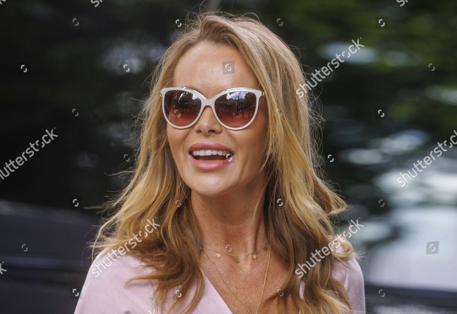 Amanda Holden Leaves Offices Global Radio Editorial Stock Photo - Stock