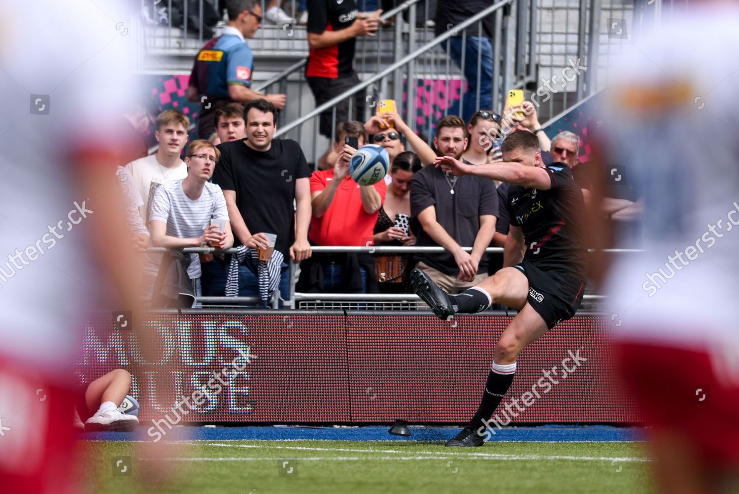 Owen Farrell Saracens Kicks Conversion Stonex Editorial Stock Photo ...